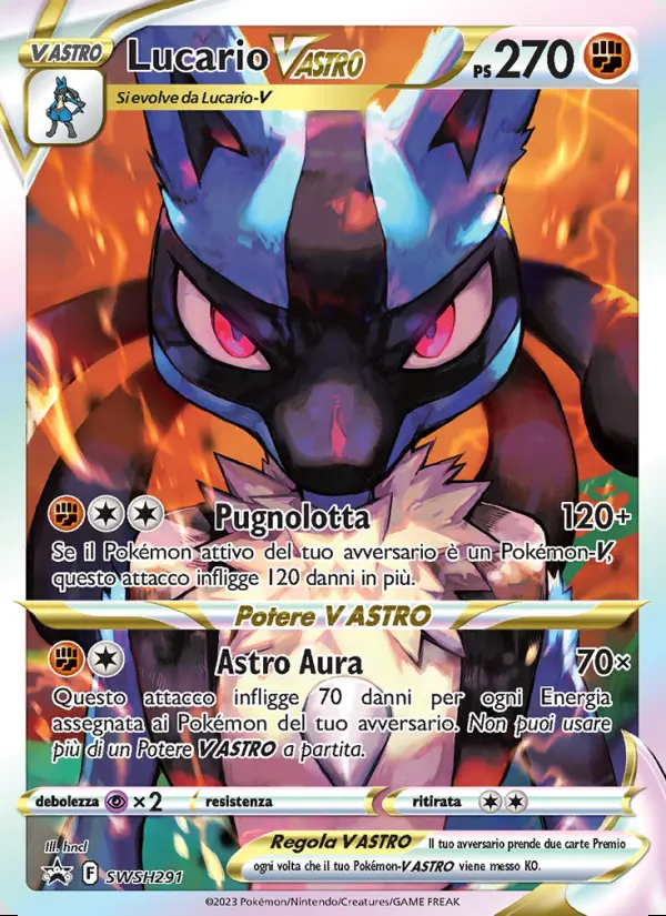Image of the card Lucario V ASTRO
