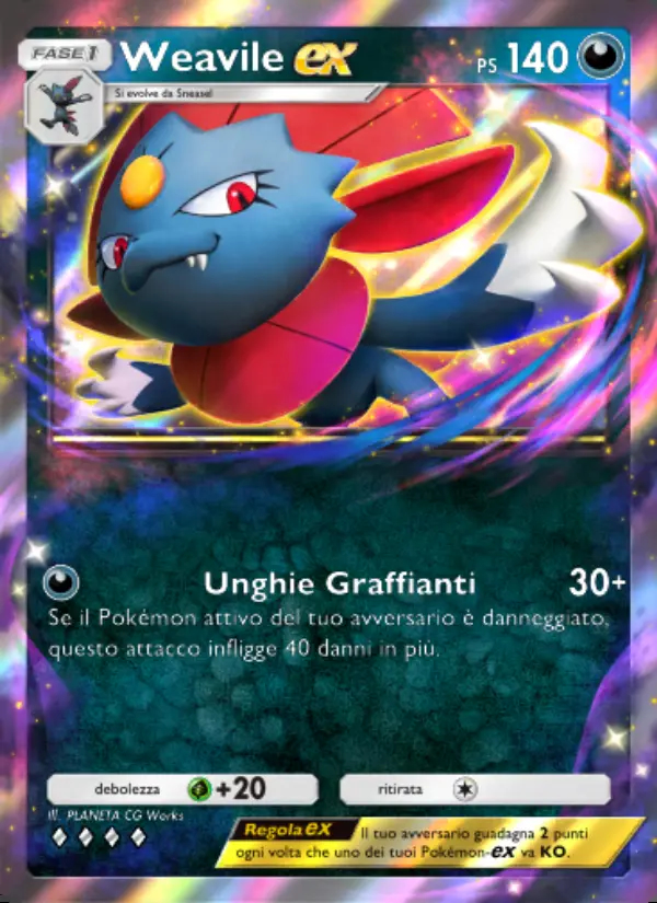 Image of the card Weavile-ex