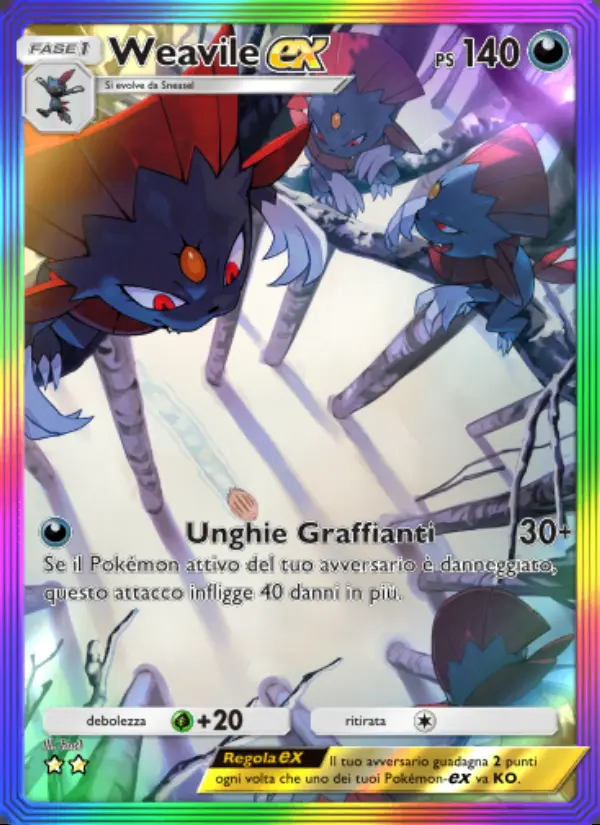 Image of the card Weavile-ex