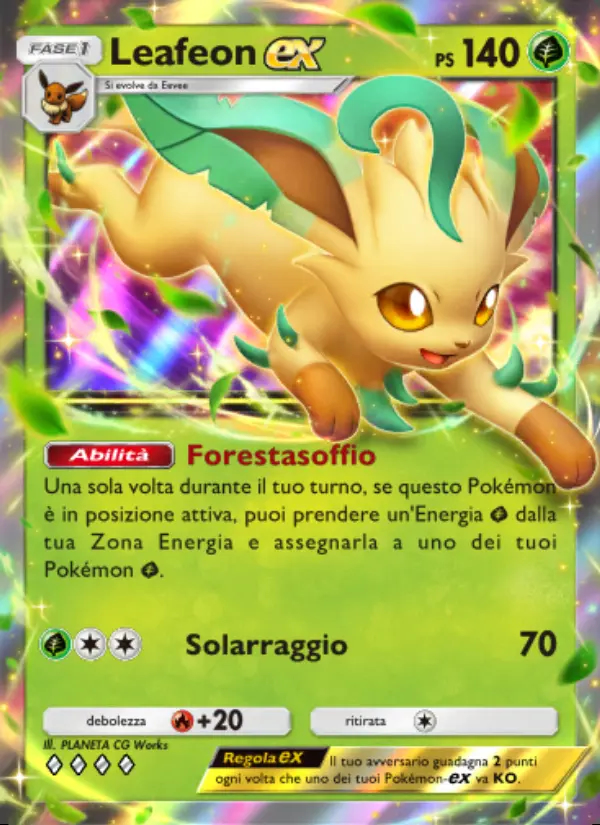 Image of the card Leafeon-ex