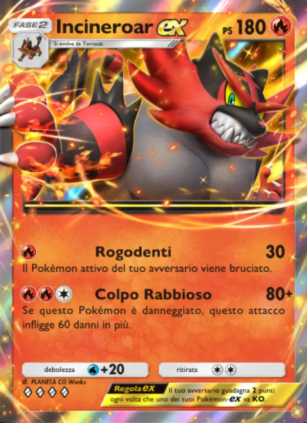 Image of the card Incineroar-ex