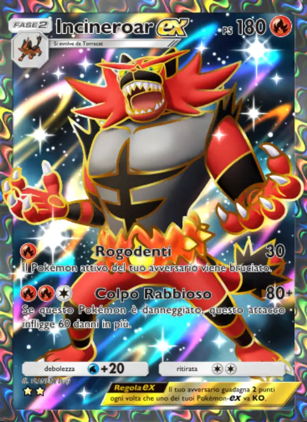 Image of the card Incineroar-ex