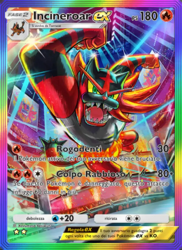 Image of the card Incineroar-ex