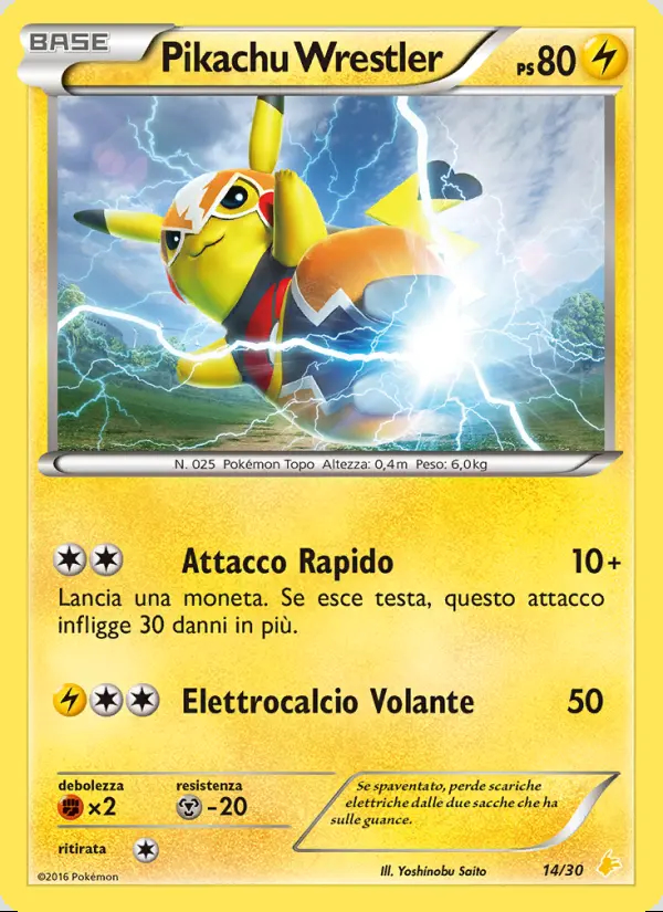 Image of the card Pikachu wrestler