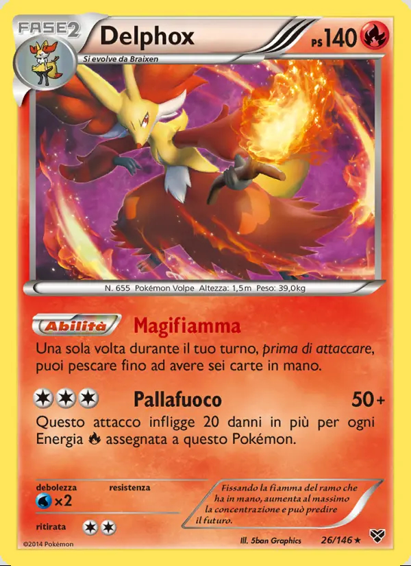 Image of the card Delphox