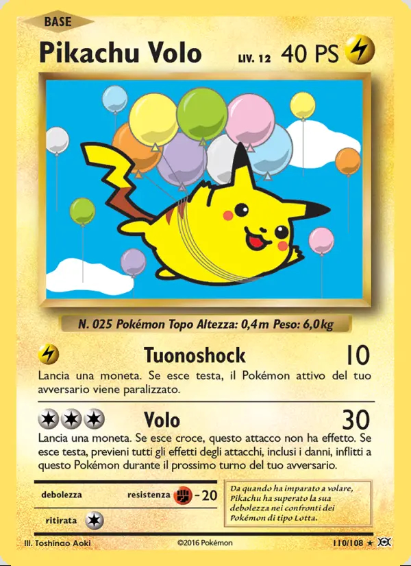 Image of the card Pikachu Volo